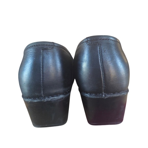 Dansko Tenley Nappa Clogs Black Brown Style 4806 Size 38 Slip On Comfort Shoes - Picture 5 of 7